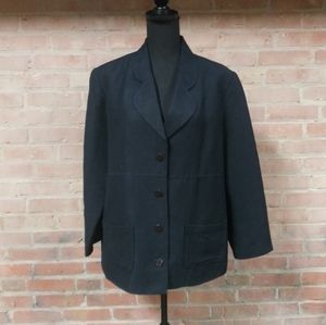 Appleseed's | Buttondown Linen Blazer Black